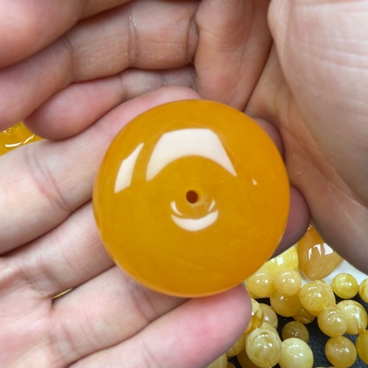 裸石蜜蜡未镶嵌蜜蜡平安扣重23