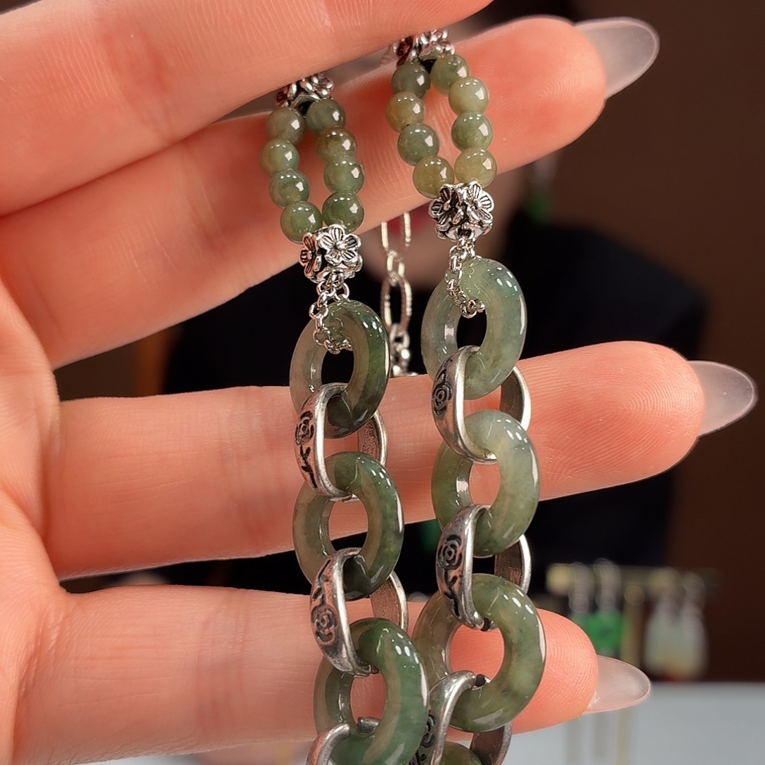 翡翠未镶嵌手链手链