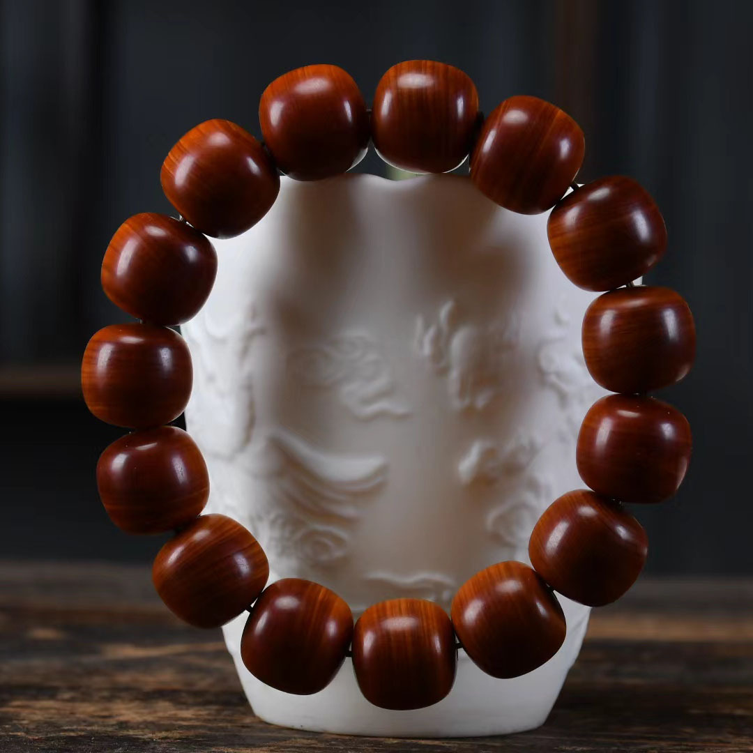 天然崖柏手串陈华黑油老料高油高密横纹男女精品佛珠念珠文玩手串