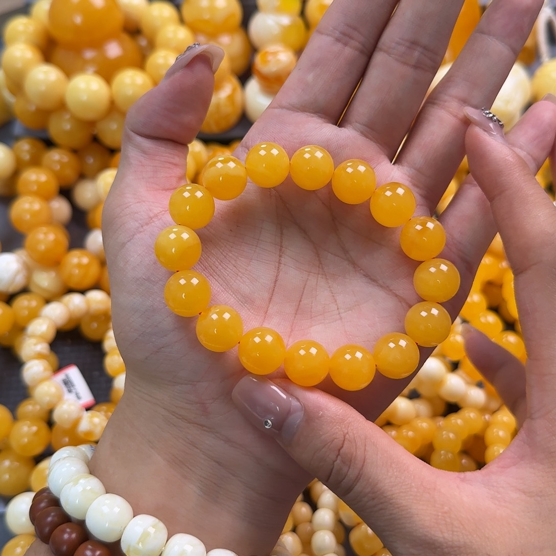 蜜蜡未镶嵌珠宝奇石同料13mm