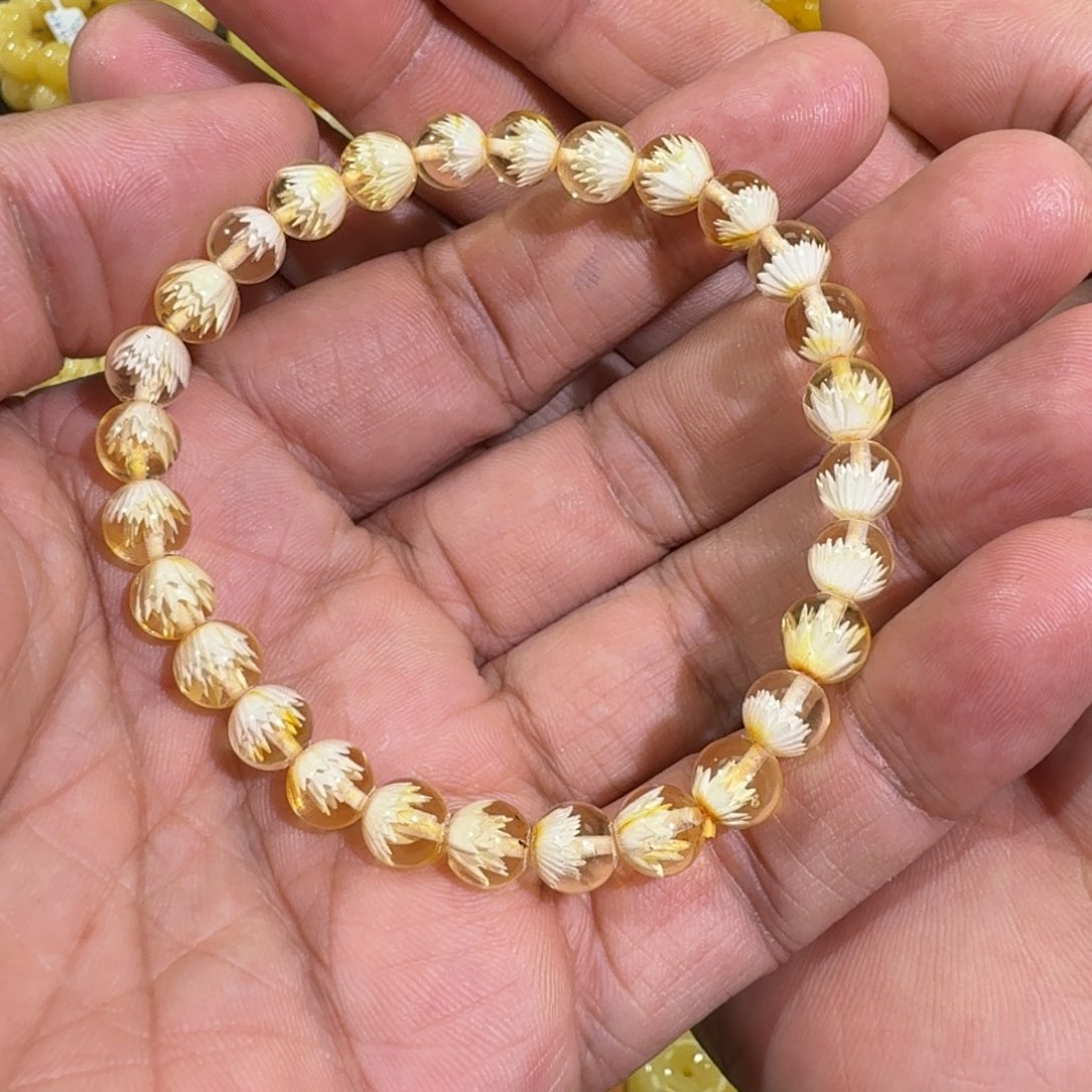 琥珀手链未镶嵌刘*子金珀雕刻手串