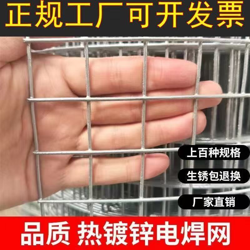 中孔3公分孔热镀锌电焊网防锈钢丝网围栏网阳台封窗养殖圈地护栏