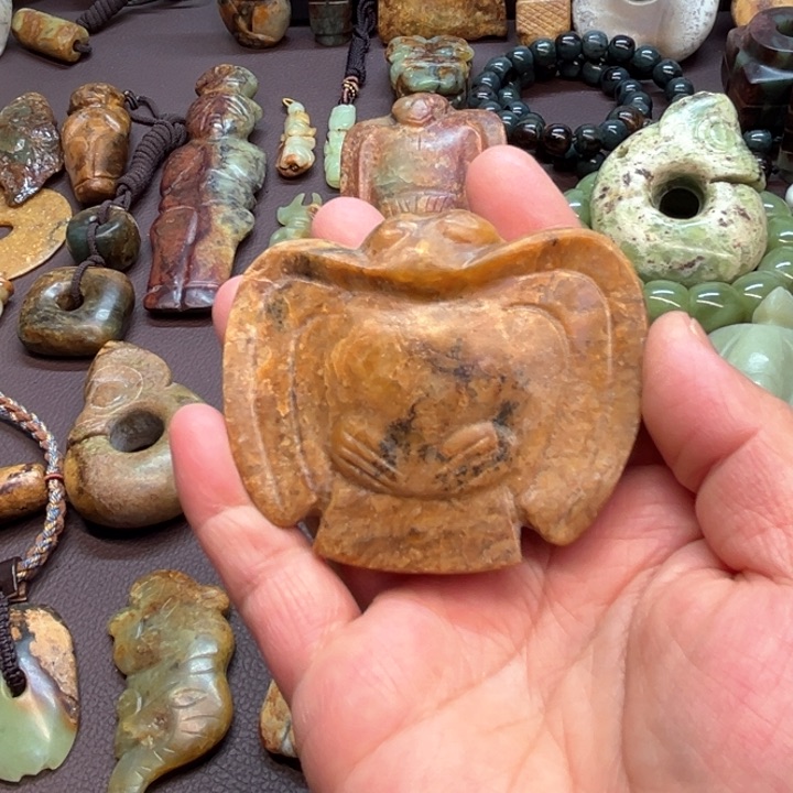 岫岩河磨玉（透闪石质玉）挂件未镶嵌@*之