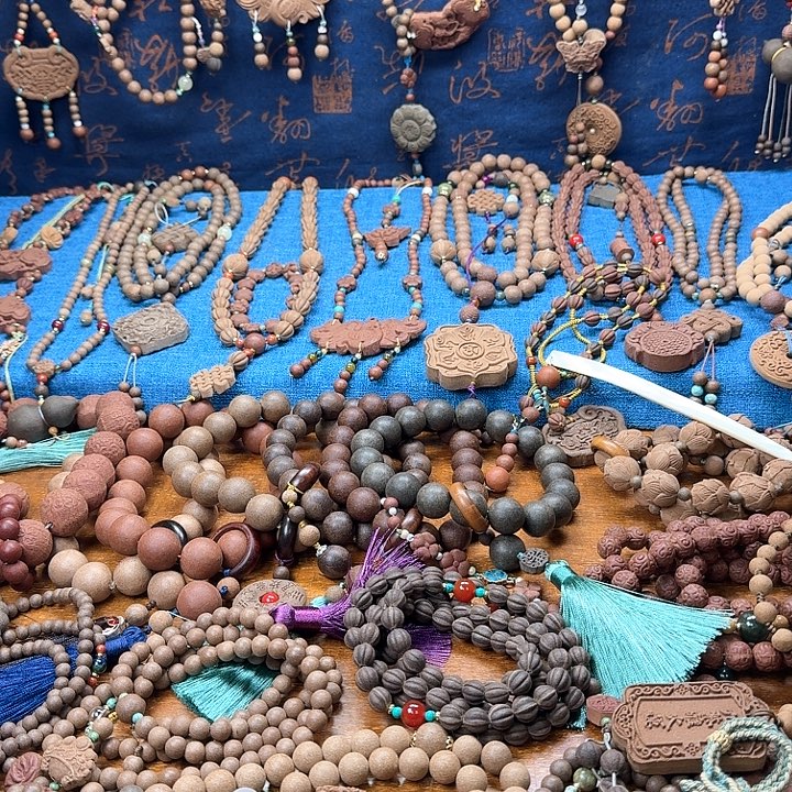 柔***和七香十二药香方1.2核桃微瑕54子脖挂