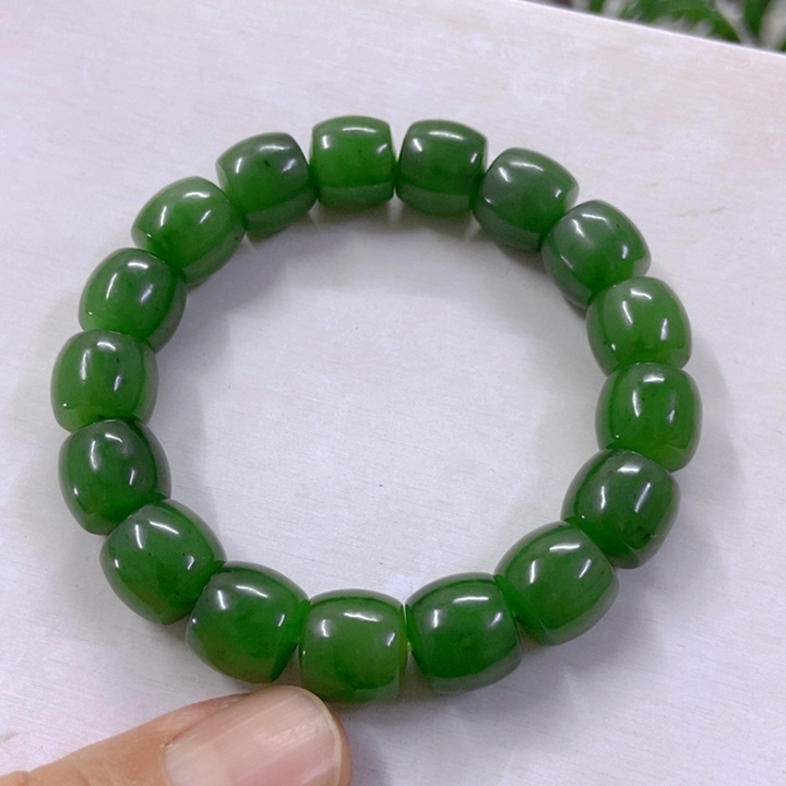 【闪购商品】和田玉（碧玉）手串未镶嵌11