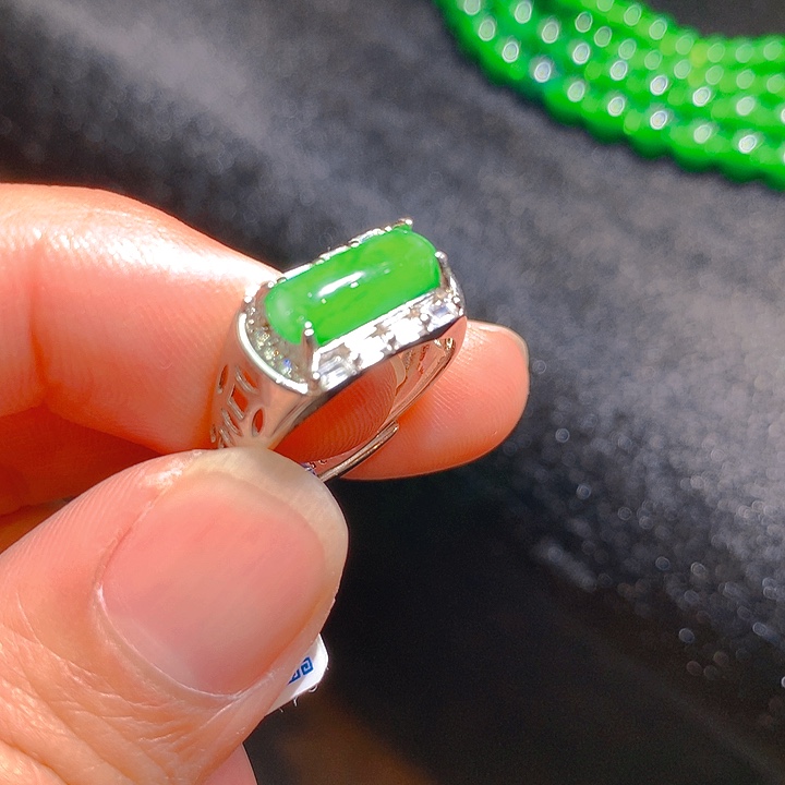 【闪购商品】翡翠颈饰银S925镶嵌翡翠