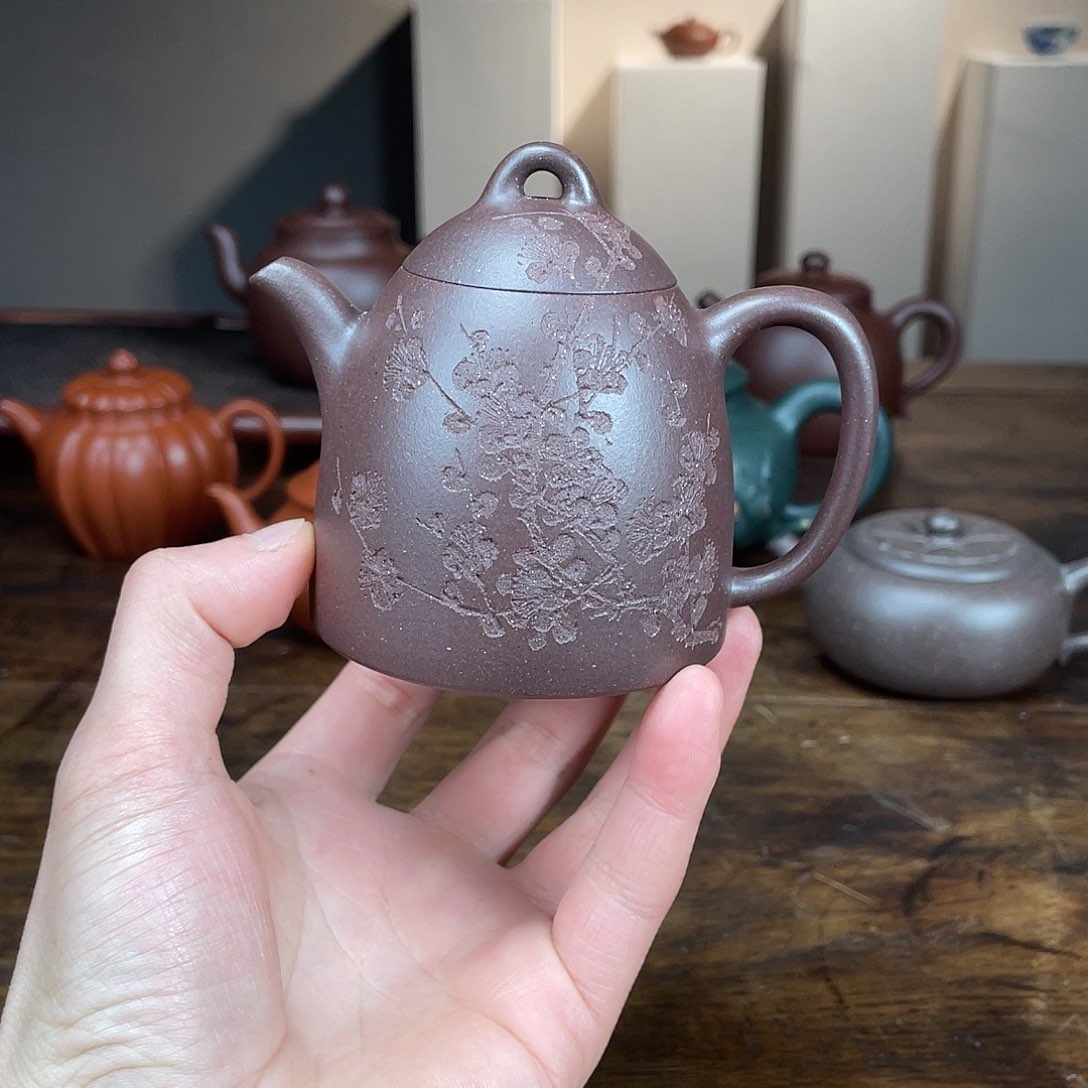 紫砂茶壶秦权 半手工160