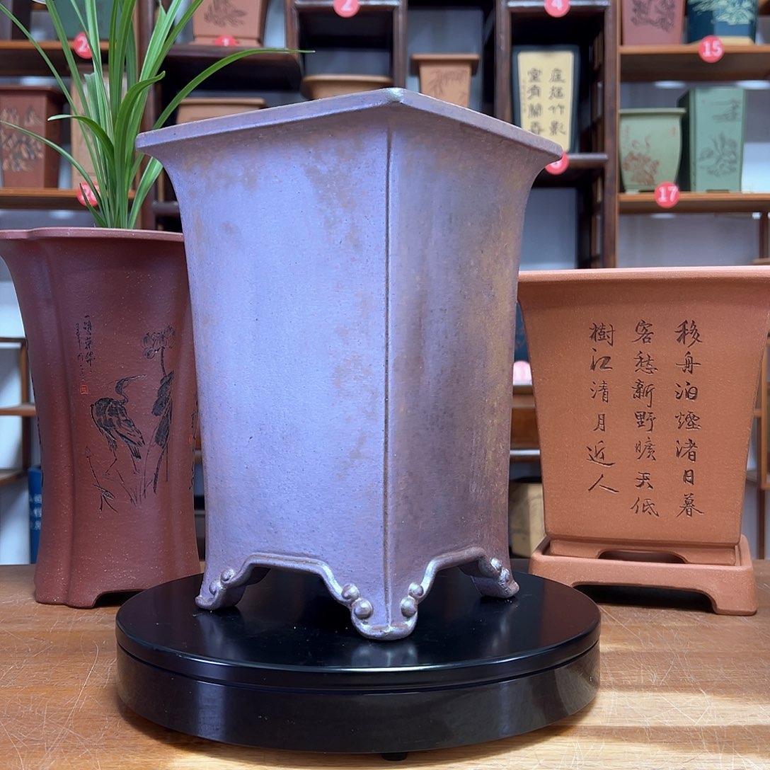 心***水花盆紫砂周之夏精品紫砂花盆