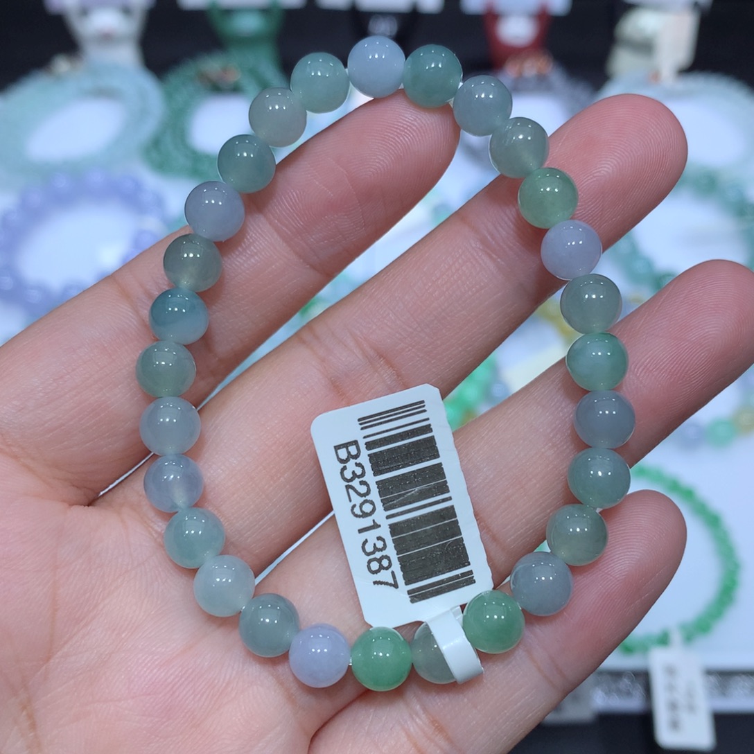 翡翠未镶嵌手串天然