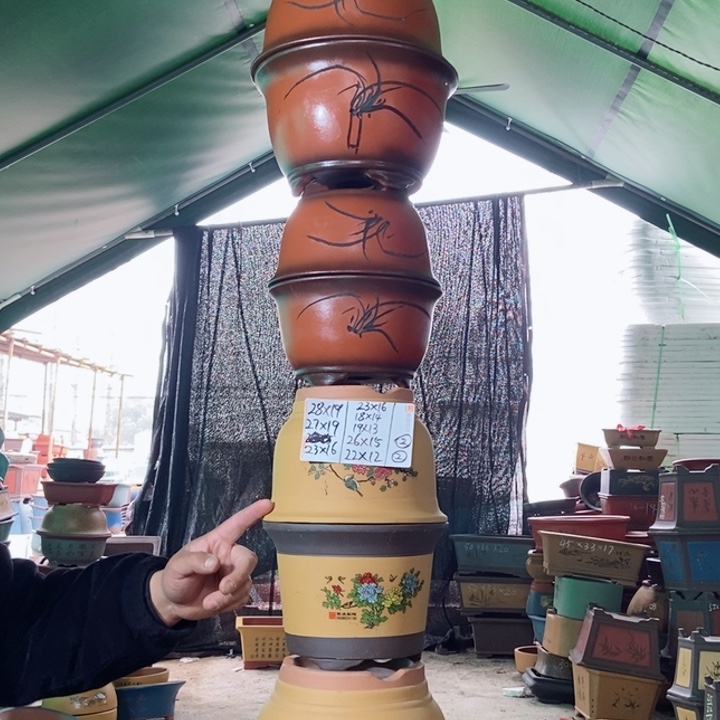 紫砂花盆紫砂紫砂