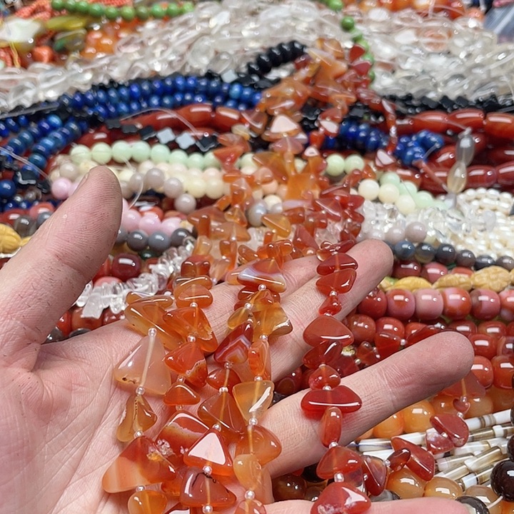 玛瑙/玉髓珠宝半成品未镶嵌一条红玛瑙