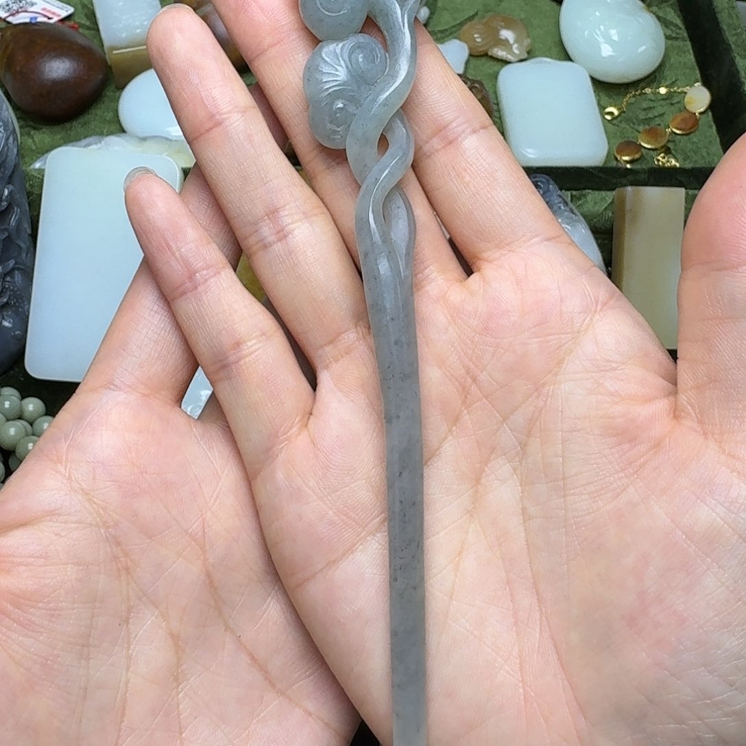 和田玉发饰未镶嵌