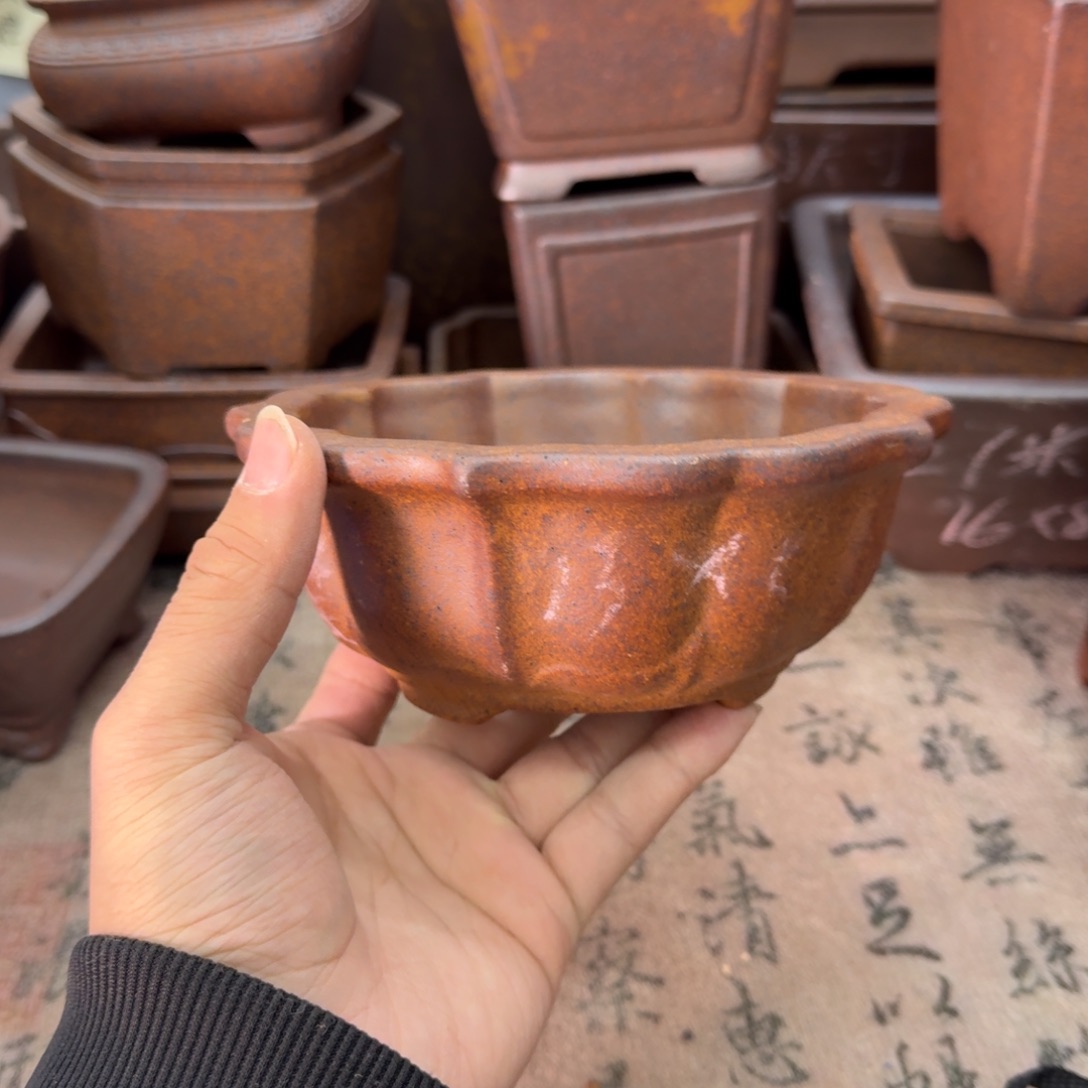 紫砂花盆73号宜兴紫砂正品13x5