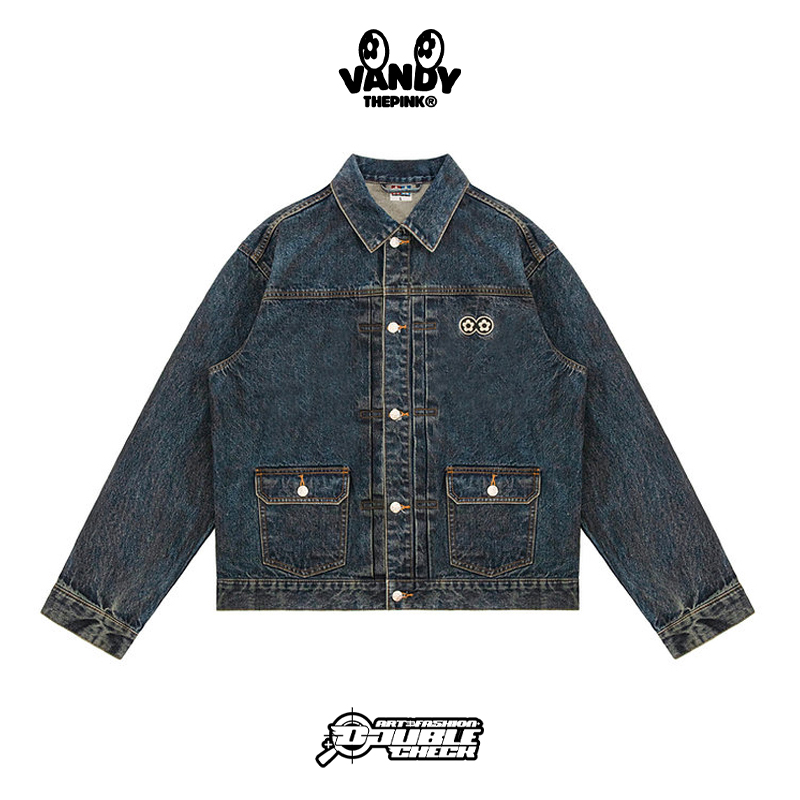 【官方正品】VandyThePink 后背标语牛仔夹克外套 男女同款