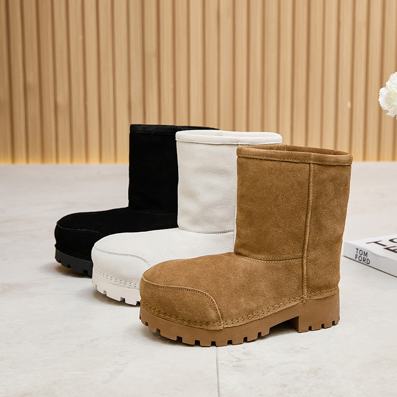 Zion时尚款丨保暖女羊毛加绒棉厚底增高秋冬女款2025新款雪地靴
