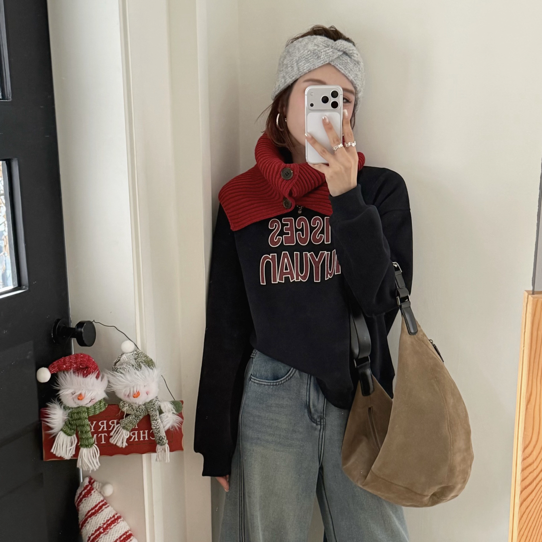 【海南肉丝】9237 时尚印花字母卫衣（不加绒）