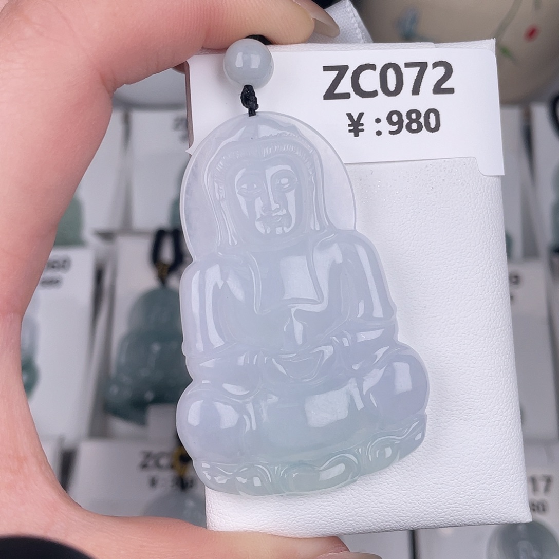 翡翠未镶嵌颈饰zc072