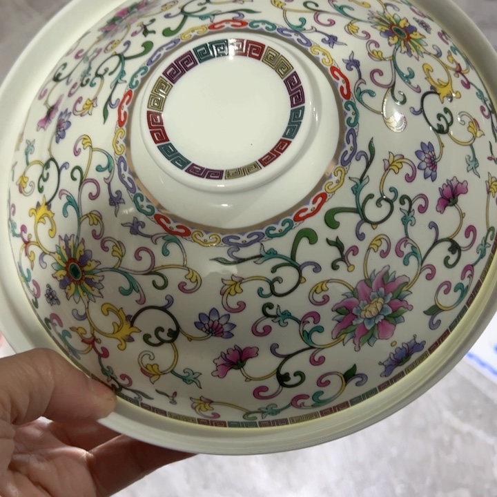 杯八寸白珐琅一个陶瓷