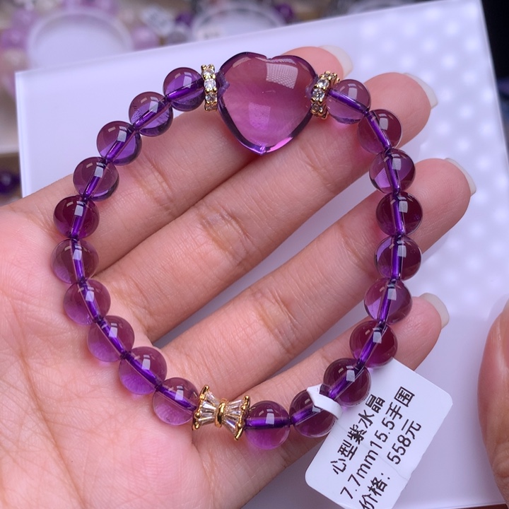 水晶手链未镶嵌紫水晶手链