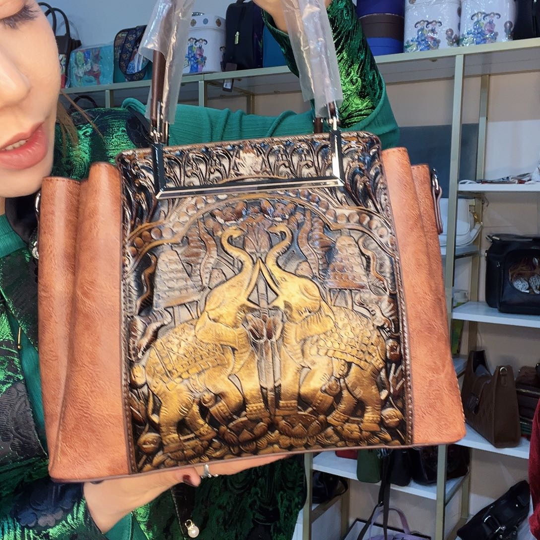 蚕丝蒙古元素包包