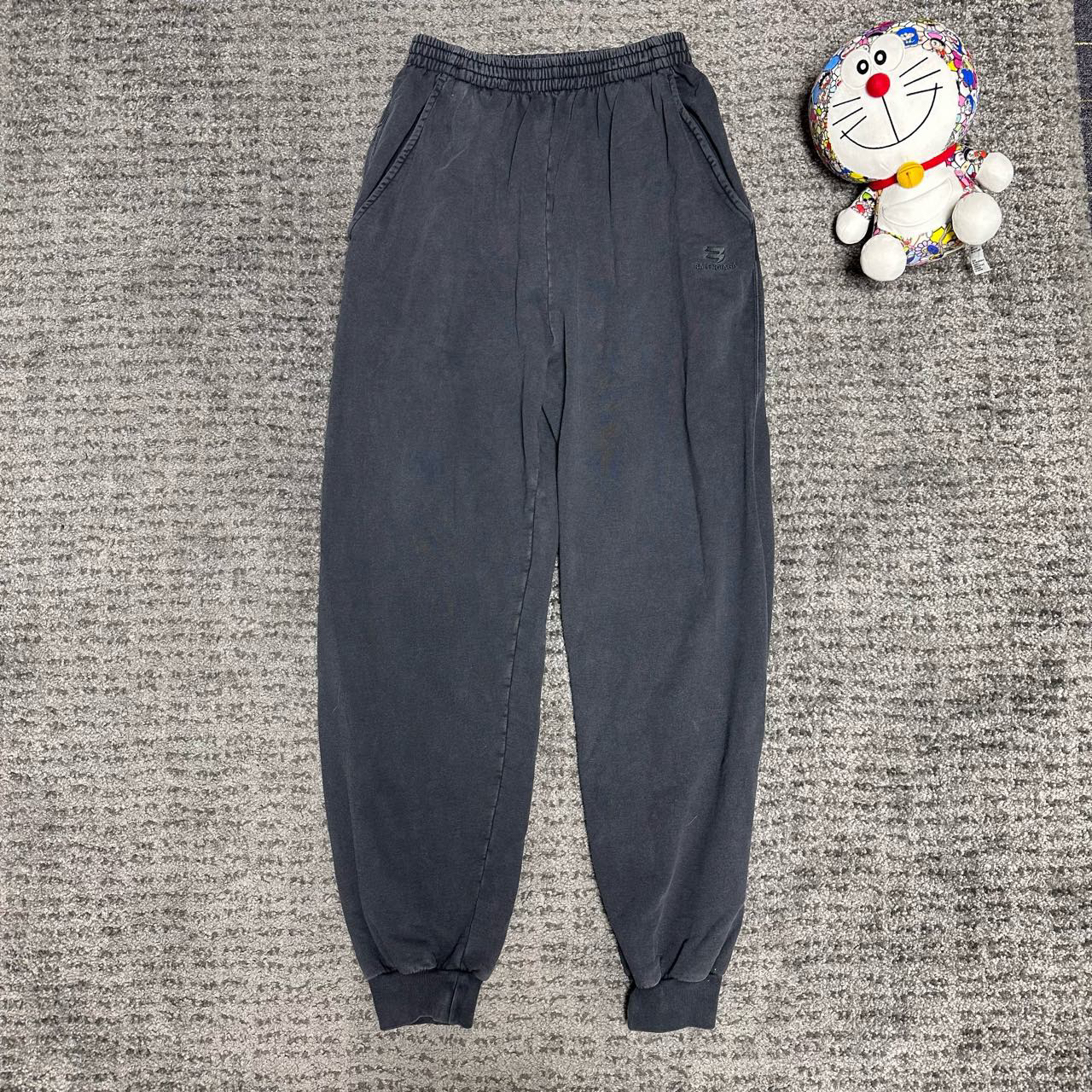 未使用 Balenciaga/巴黎世家 回旋镖LOGO SportyB刺绣卫裤 XJ0113