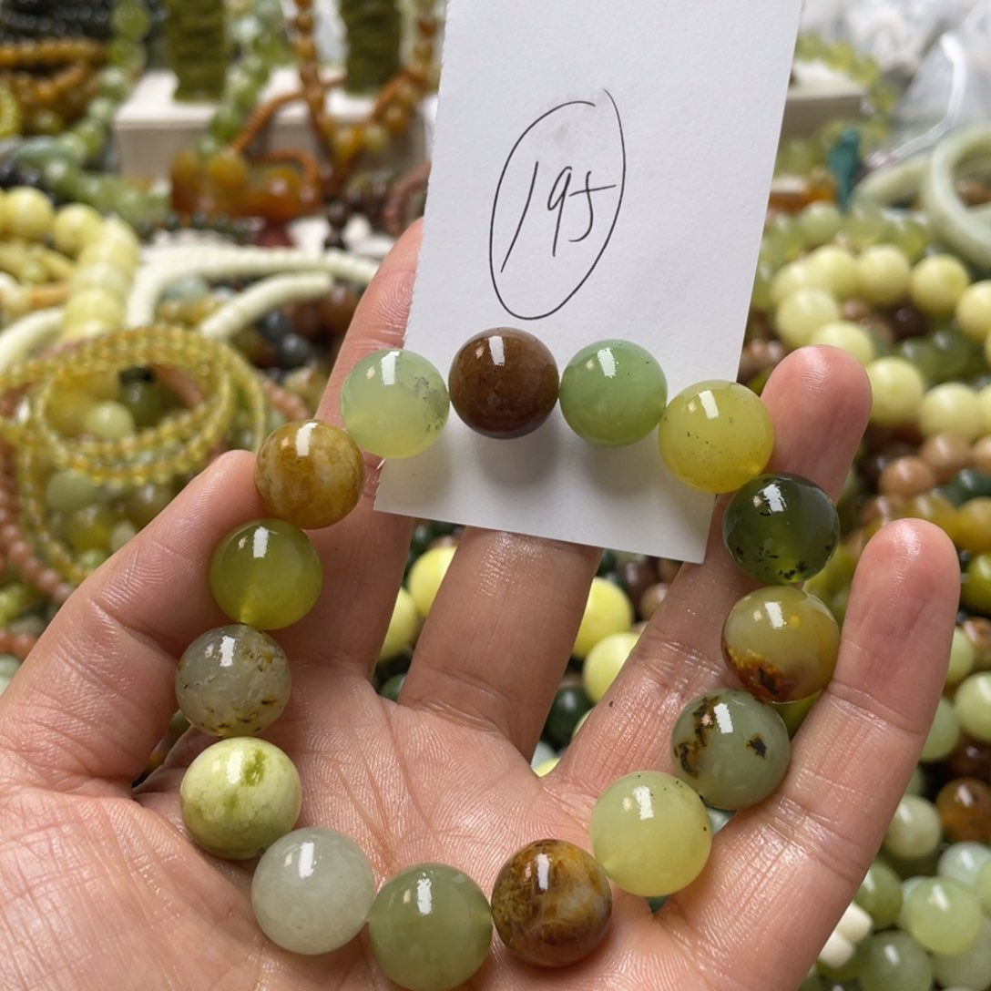 蛇纹石玉手链未镶嵌