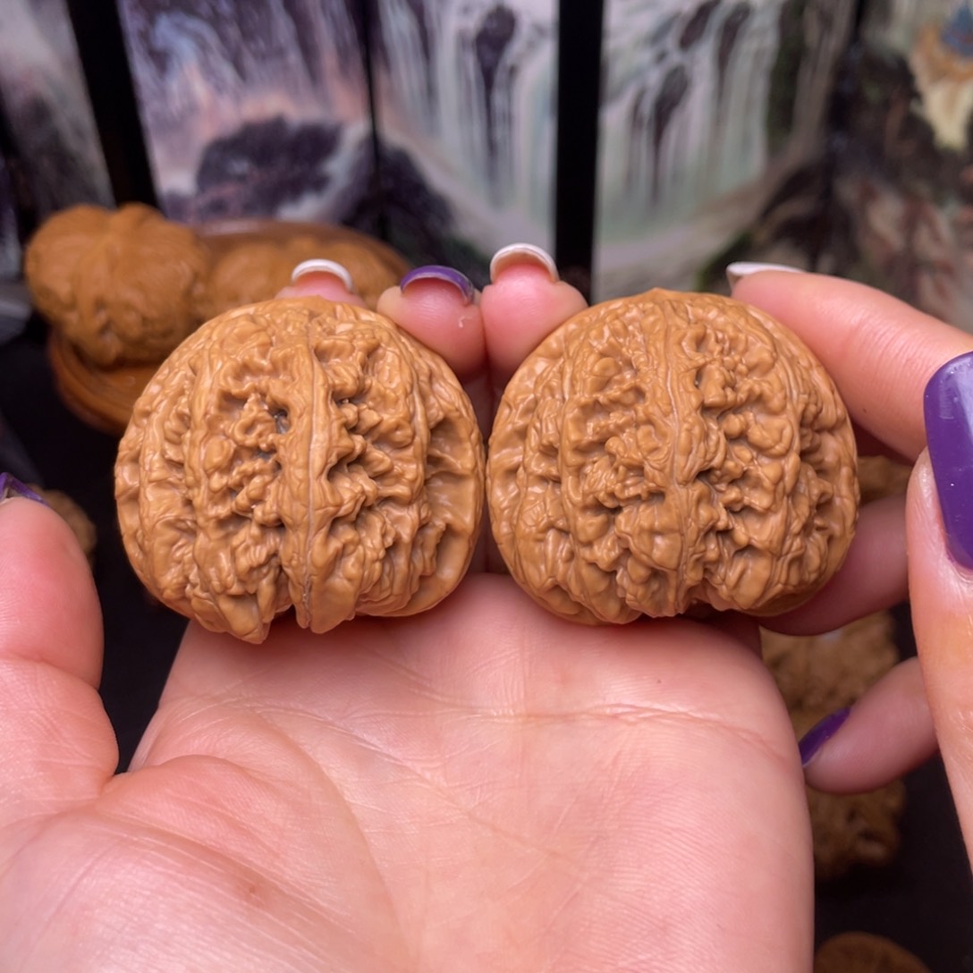 文玩核桃把件44大粗筋