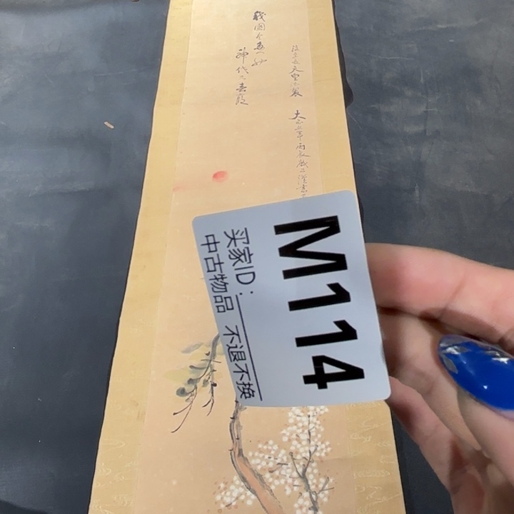 W***u书法114卷轴纸本纸裱不退换