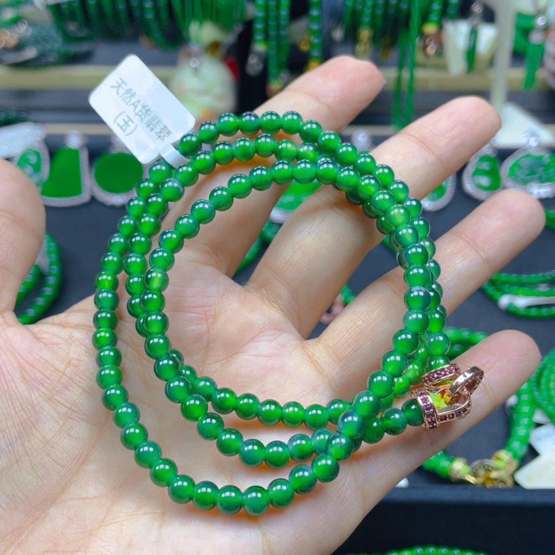 颈饰未镶嵌翡翠项链5