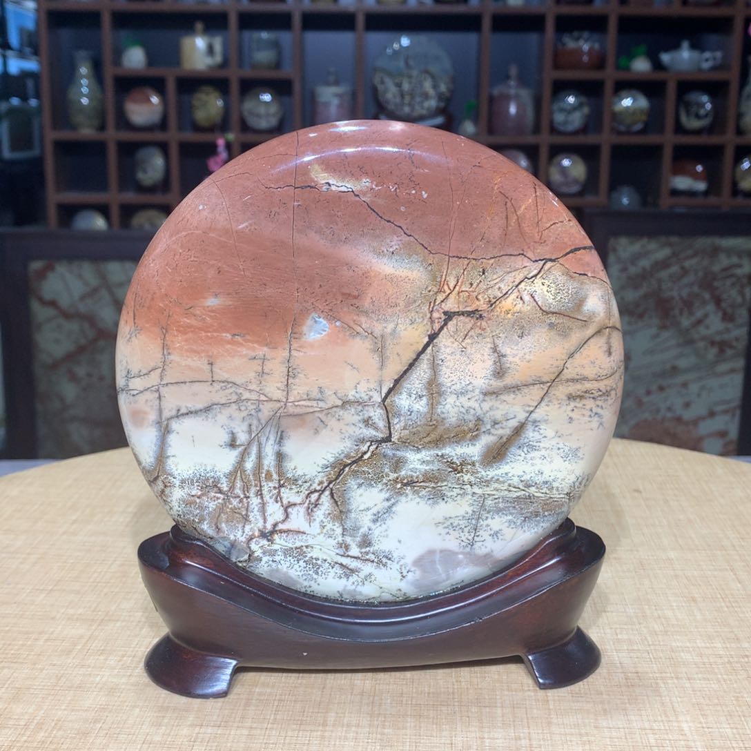 紫砂广西国画石，收藏观赏