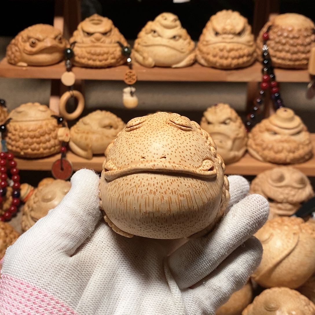 竹用****2竹根雕金蟾竹根雕