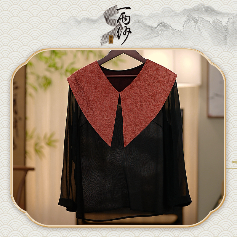 【君君桑蚕丝上衣】239550桑蚕丝乔其纱上衣内搭新中式19