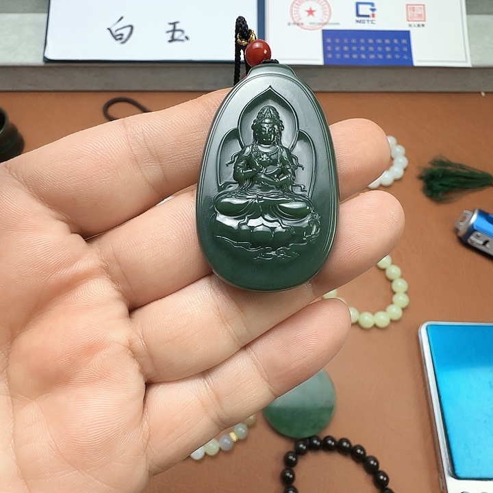 和田玉未镶嵌手链