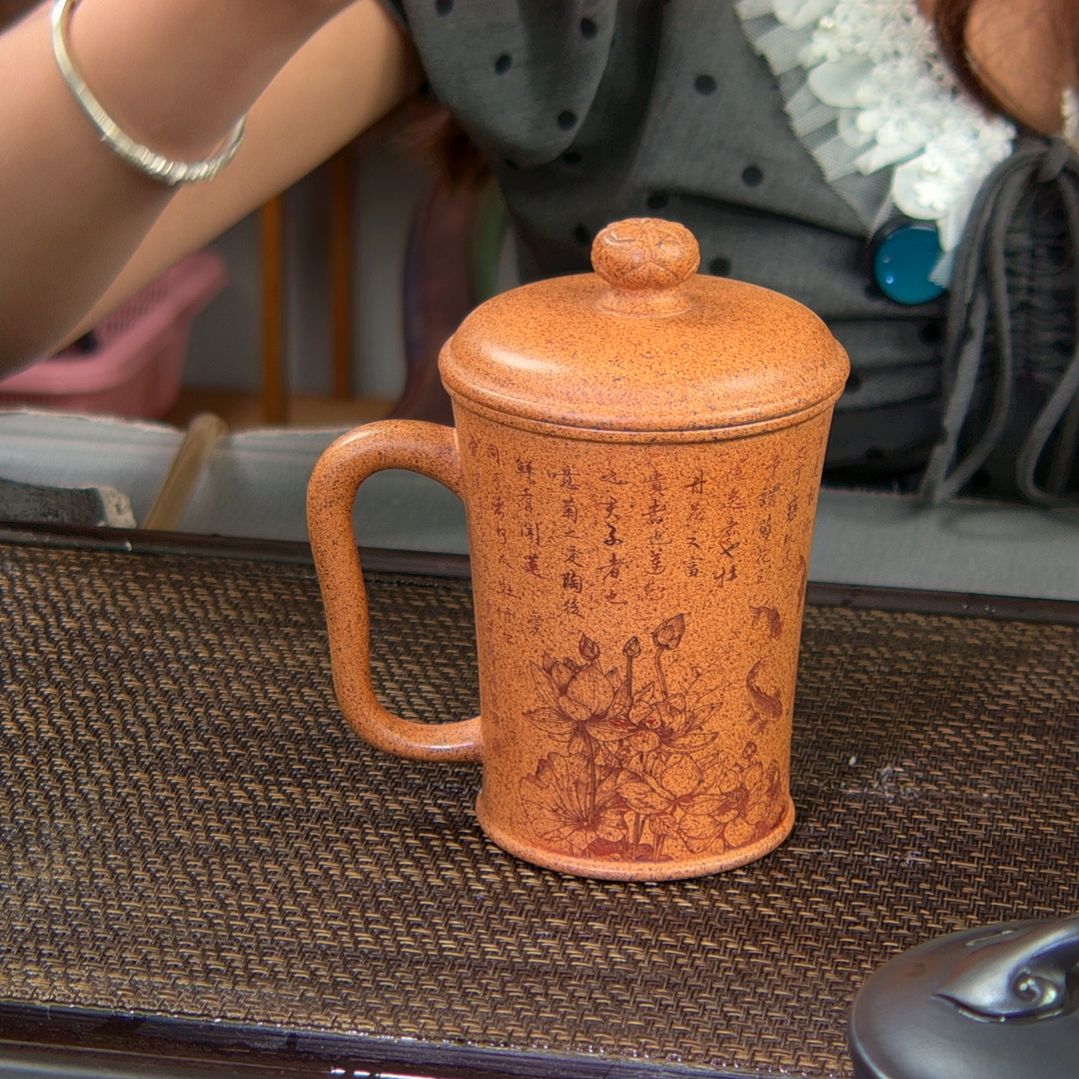 【闪购商品】茶杯绿泥高货放漏