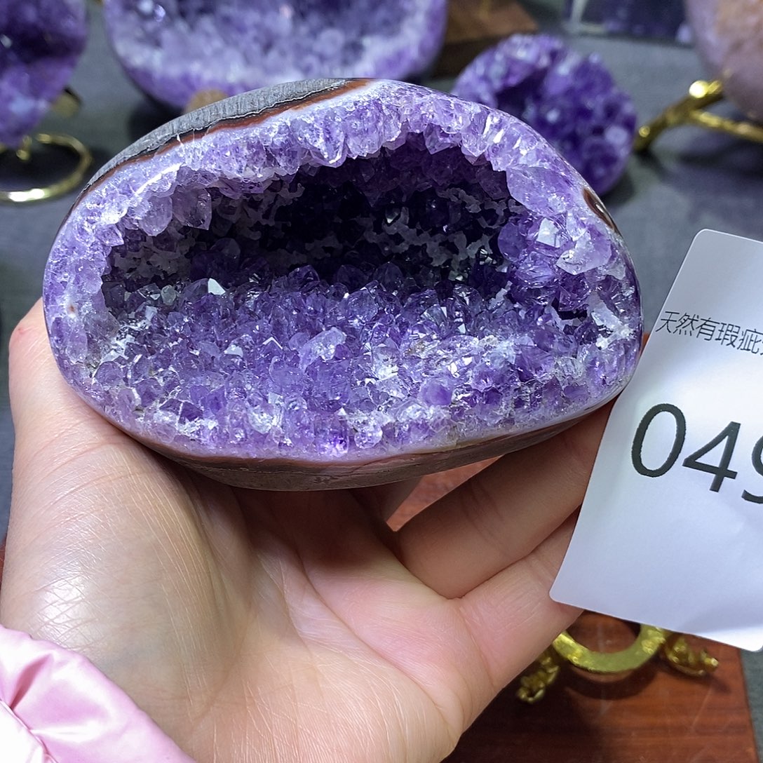 珠宝半成品紫晶未镶嵌