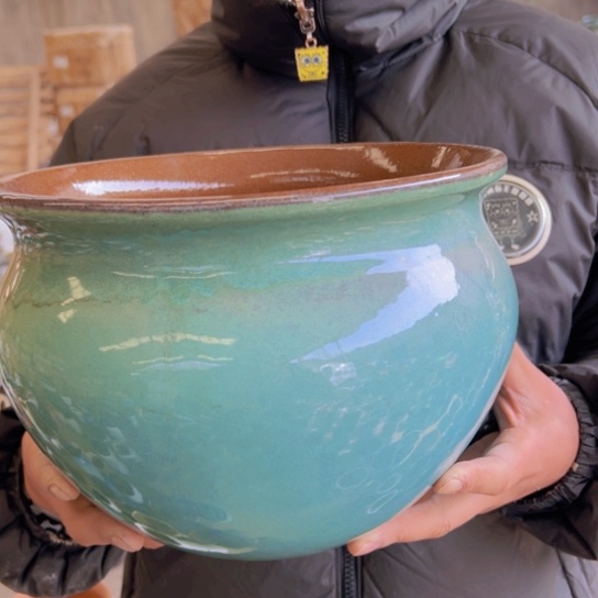 紫砂花盆高19口25————-