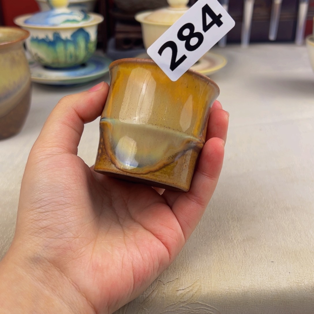 杯子纯手工柴烧主人杯