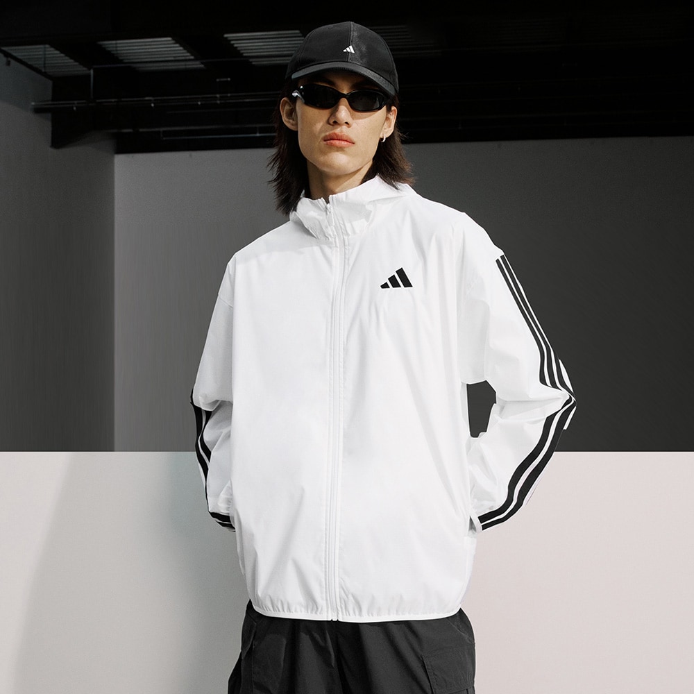 阿迪达斯男子易用系运动休闲连帽夹克外套JF3682