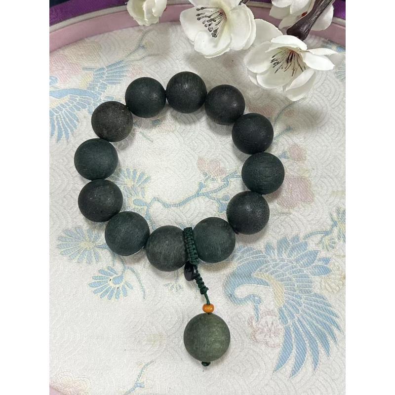 （一步到位）A76 凌峰百叶绿Y重楼手串 多样性发其一