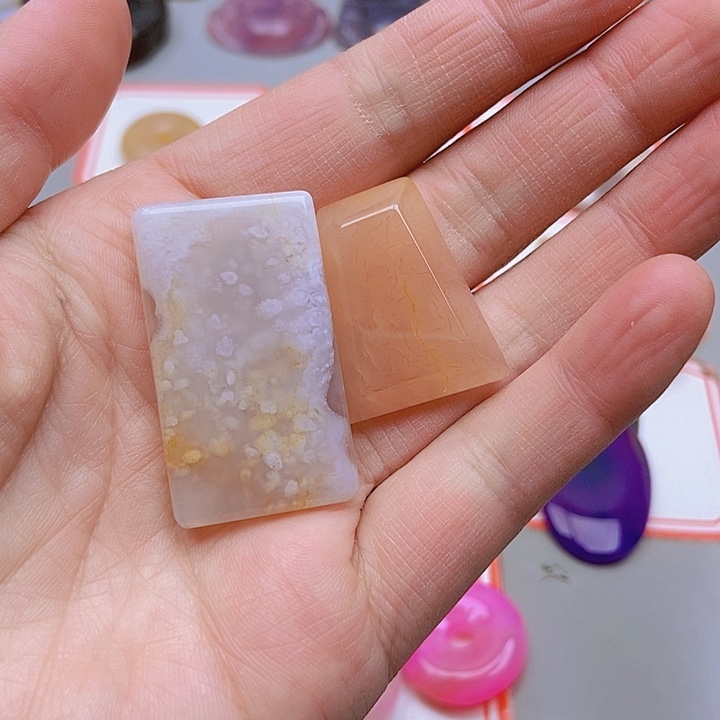 【闪购商品】未镶嵌玛瑙/玉髓珠宝半成品三*