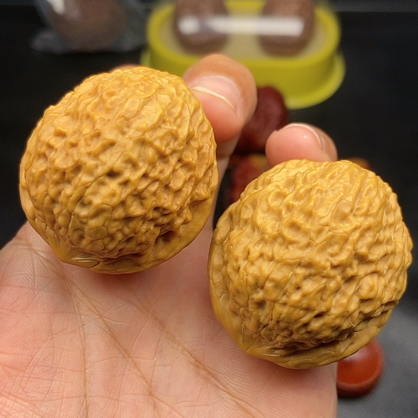 【闪购商品】把件文玩核桃40尺密纹狮子头50,5克