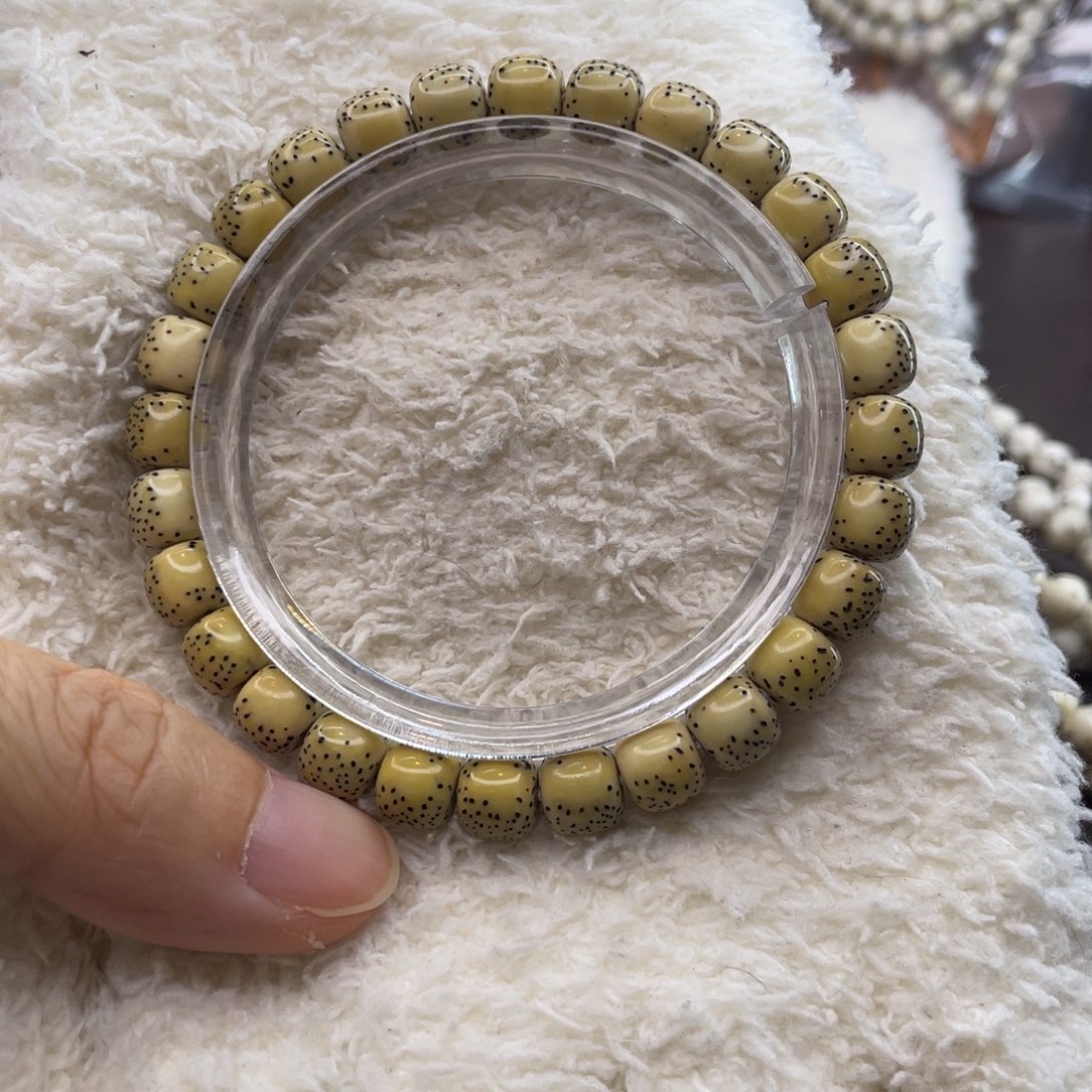 星月菩提手串乘*8×7河豚留白稀散星