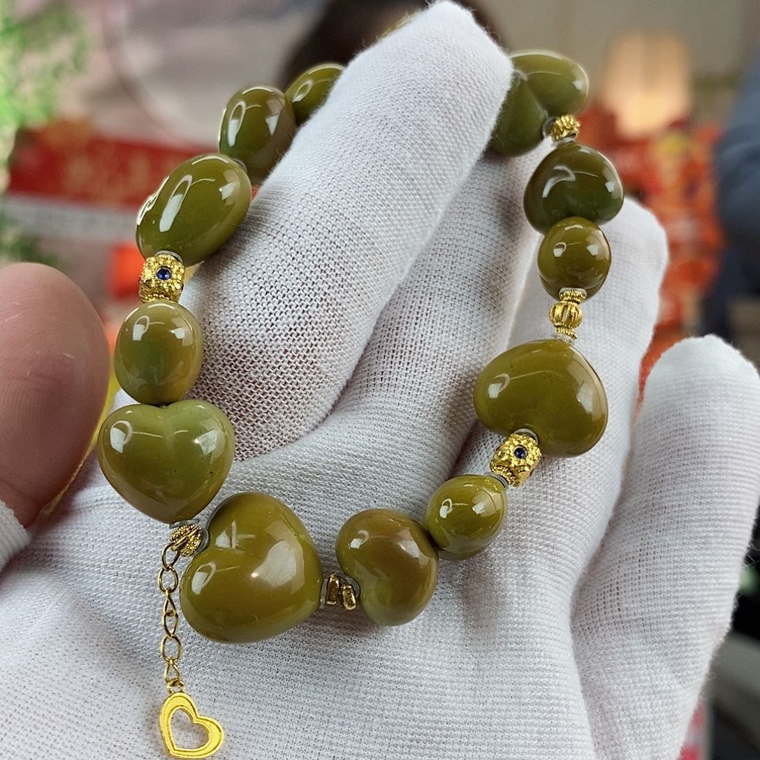 绿松石珠宝奇石18K金镶嵌