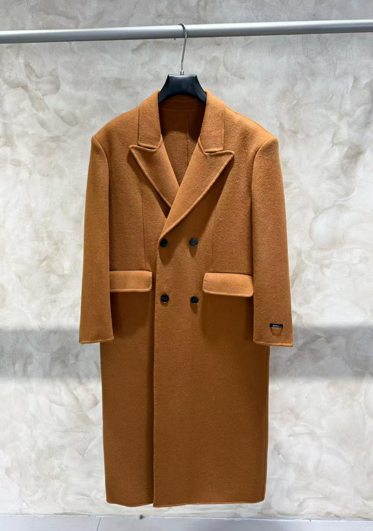 NANHAO【垫肩长款大衣】男士休闲100%双面羊毛长款过膝大衣N23600