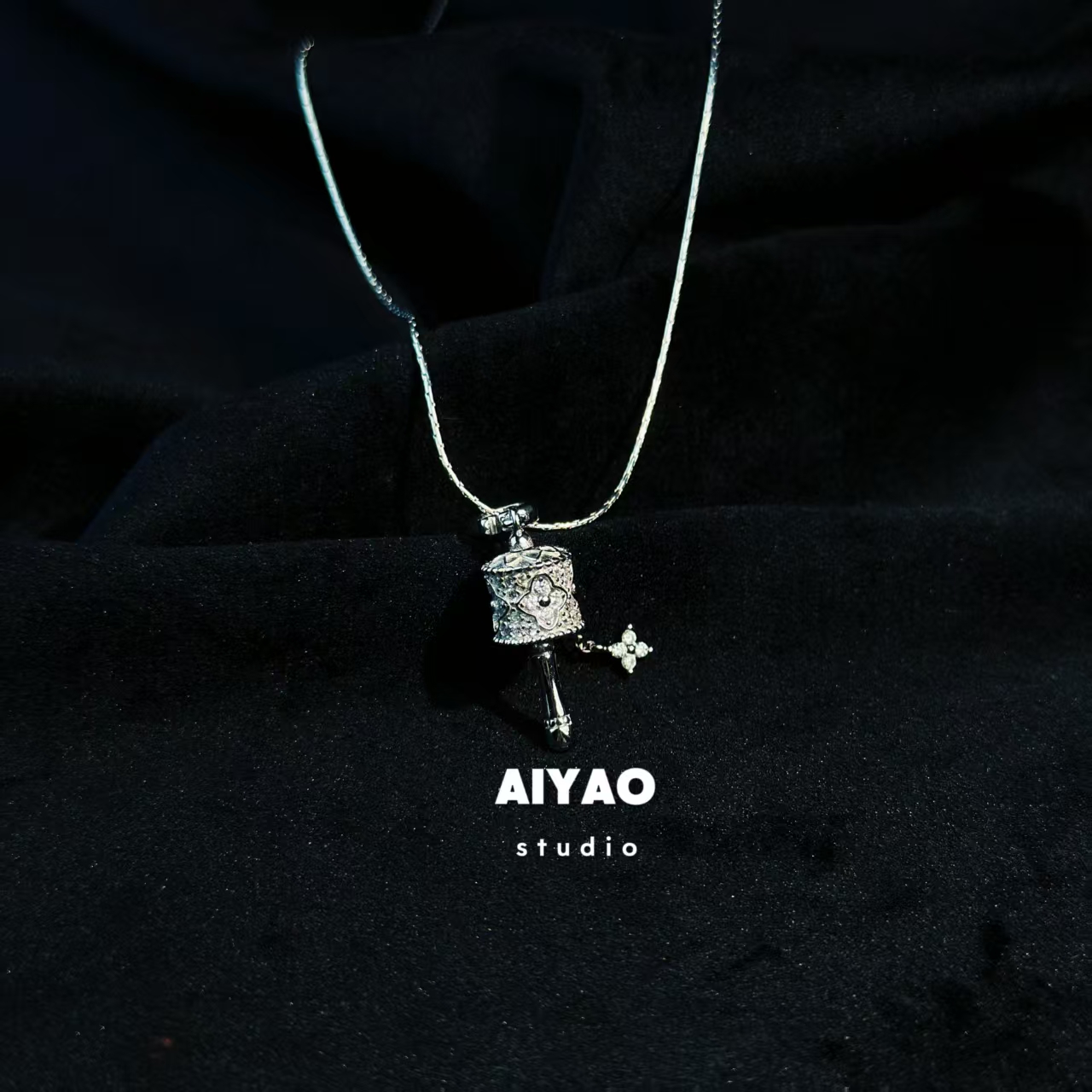 合金手链 【AIYAO】转经筒项链