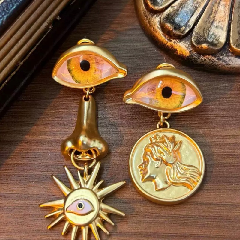 铜合金仿水晶耳饰 【4416】Emily Vintage珍藏款