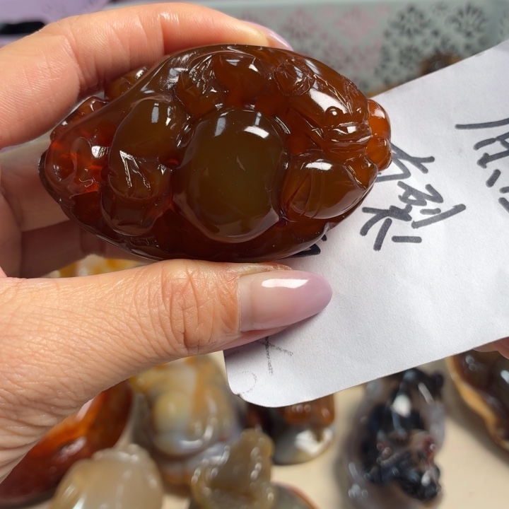 玛瑙/玉髓未镶嵌吊坠(不含链)