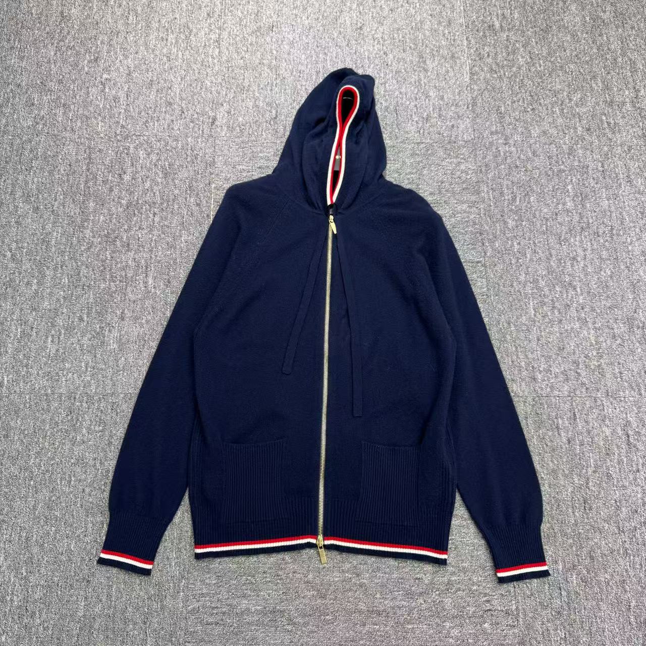 99新 THOMBROWNE 羊绒拉链开衫/2码/18824