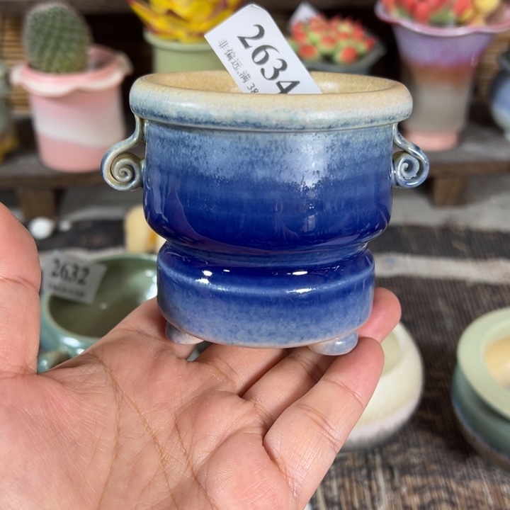 口6高7 手工花盆满30包邮