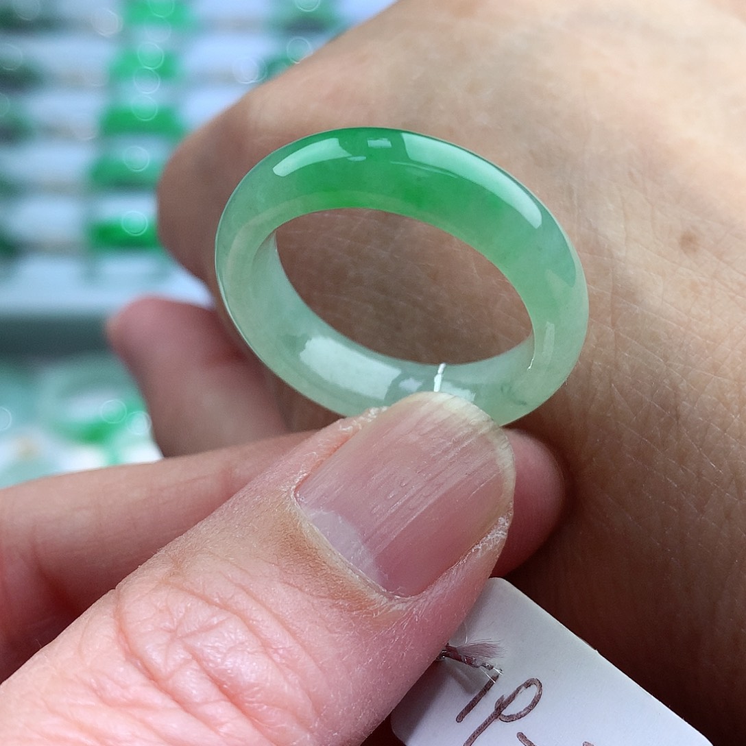 未镶嵌戒指翡翠19-20号